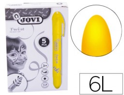 5 barras de maquillaje Jovi Twist make-up amarillo